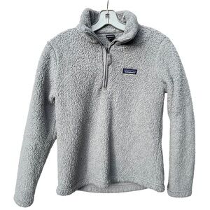 Patagonia quarter zip Los Gatos fleece jacket salt gray small s
